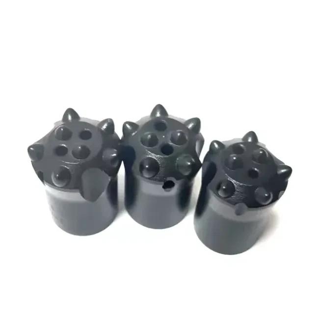 Tungsten carbide button bit 38 mm 7 Buttons 11 Degree  Tapered Hard Rock Drill bit  well drilling rig